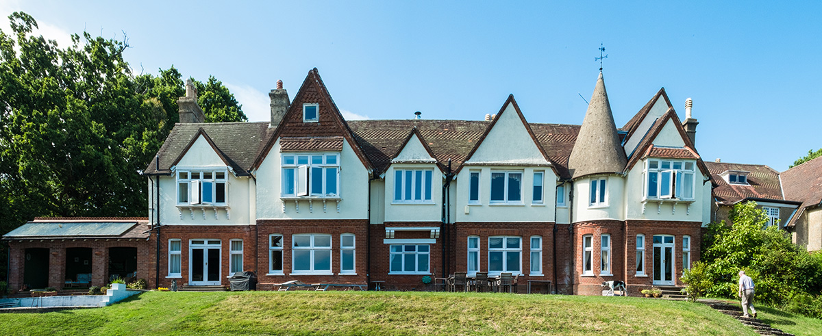 View of Lisle Court from our garden